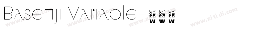 Basenji Variable字体转换